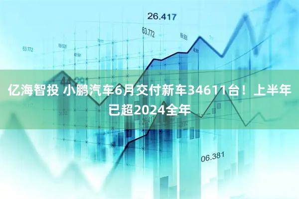 亿海智投 小鹏汽车6月交付新车34611台！上半年已超2024全年