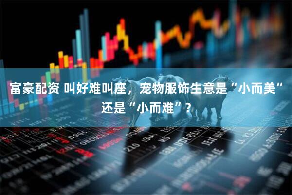 富豪配资 叫好难叫座，宠物服饰生意是“小而美”还是“小而难”？