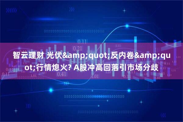 智云理财 光伏&quot;反内卷&quot;行情熄火? A股冲高回落引市场分歧
