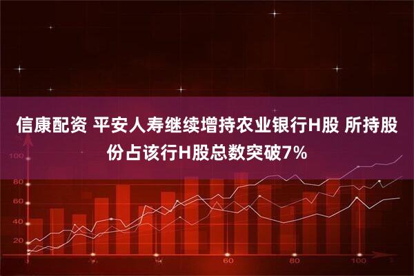 信康配资 平安人寿继续增持农业银行H股 所持股份占该行H股总数突破7%