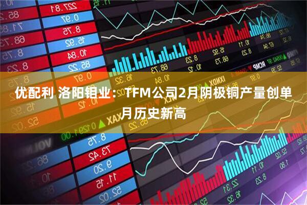 优配利 洛阳钼业：TFM公司2月阴极铜产量创单月历史新高